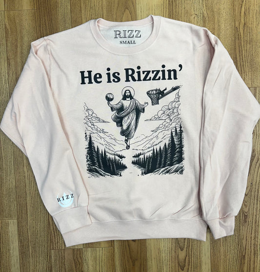 HE IS RIZZIN sweater