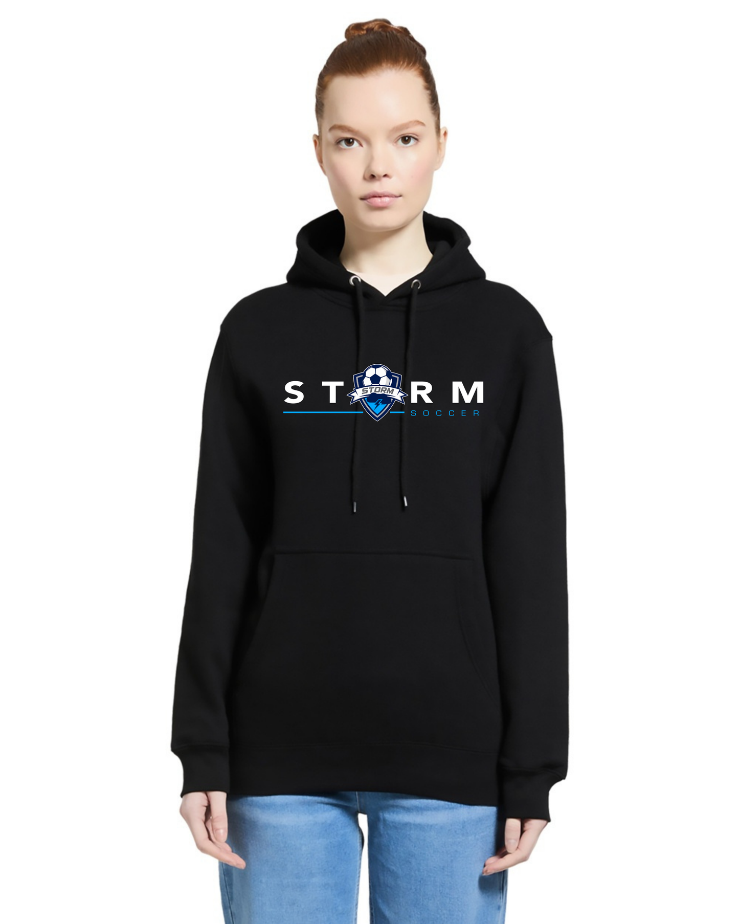 STORM SOCCER DARK MODERN HOODED SWEATSHIRT