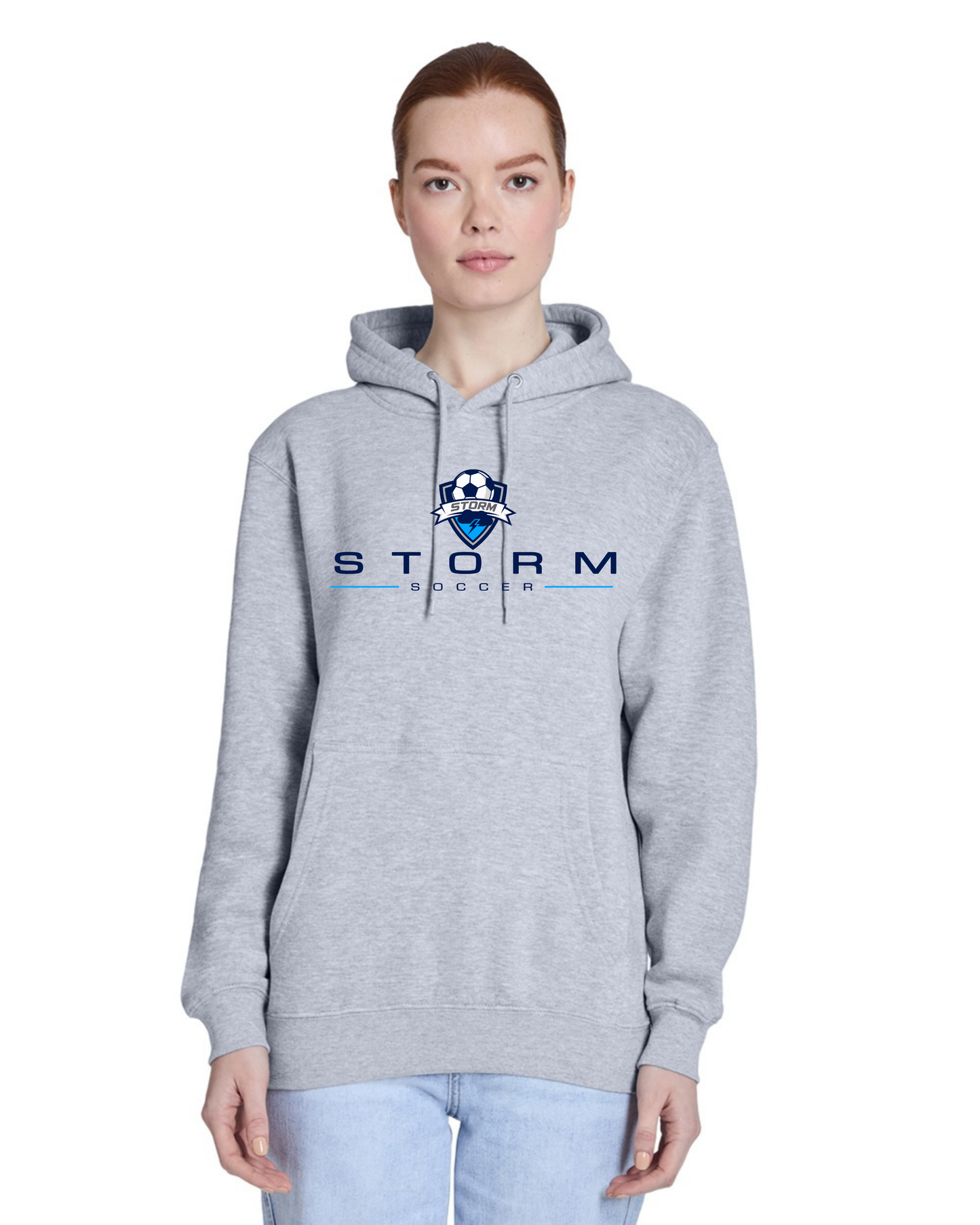 STORM SOCCER LIGHT MODERN HOODED SWEATSHIRT