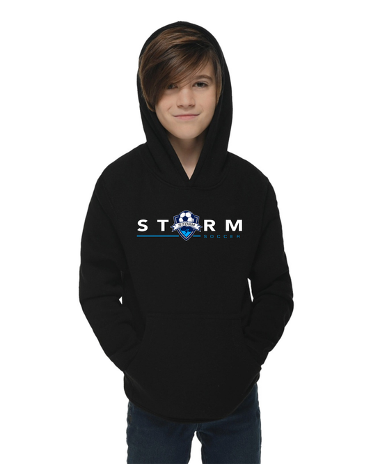 STORM SOCCER DARK MODERN HOODED SWEATSHIRT YOUTH