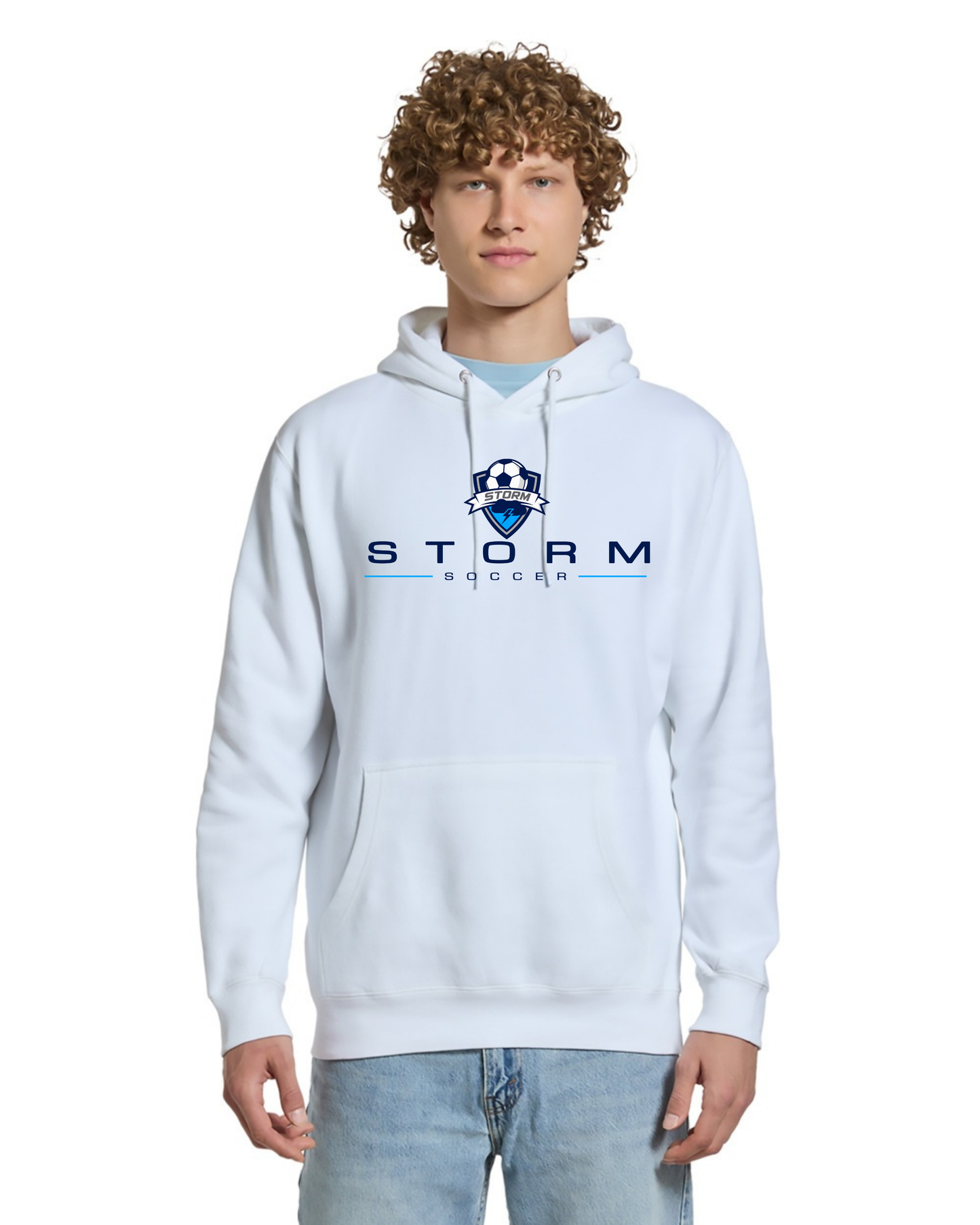 STORM SOCCER LIGHT MODERN HOODED SWEATSHIRT