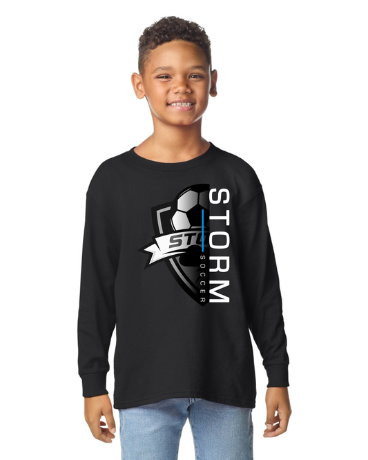 STORM HALF & HALF LOGO LONG SLEEVE YOUTH