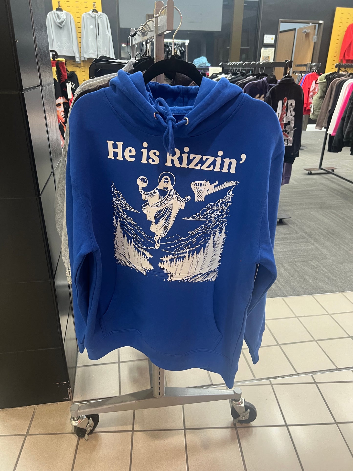 HE IS RIZZIN hoodie