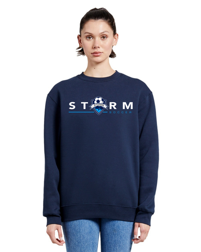 STORM SOCCER DARK MODERN CREWNECK SWEATSHIRT