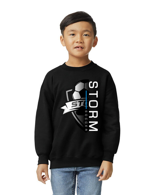 STORM HALF & HALF LOGO CREWNECK SWEATSHIRT YOUTH