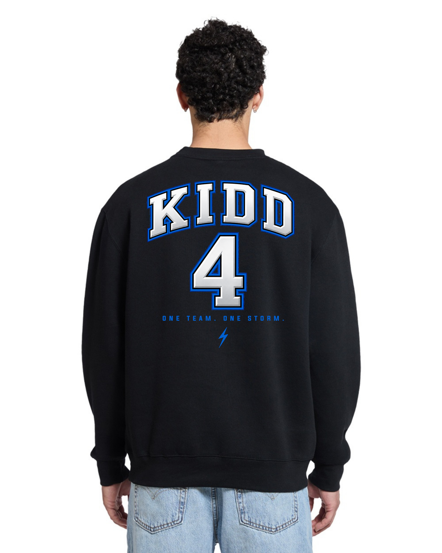 STORM HALF & HALF LOGO CREWNECK SWEATSHIRT