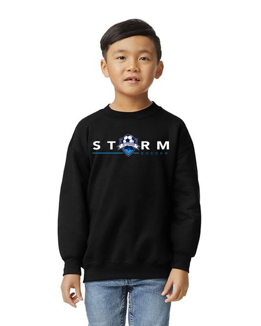 STORM SOCCER DARK MODERN CREWNECK SWEATSHIRT YOUTH