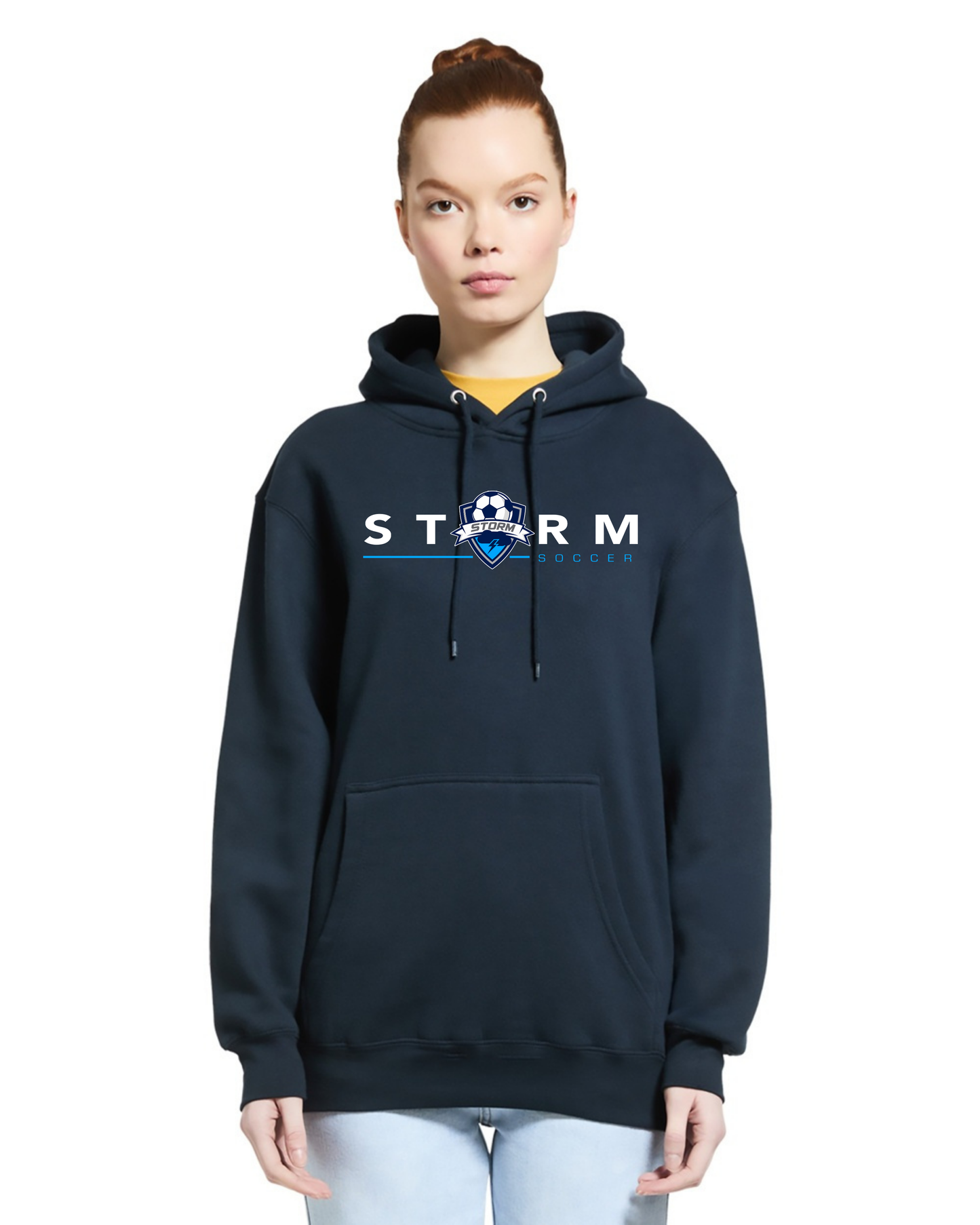 STORM SOCCER DARK MODERN HOODED SWEATSHIRT