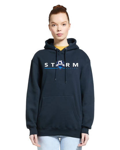 STORM SOCCER DARK MODERN HOODED SWEATSHIRT