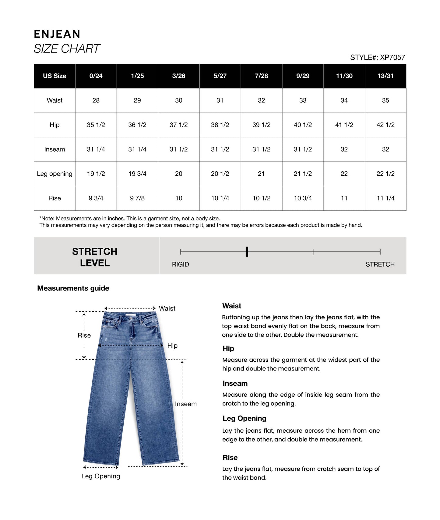 OPEN PACK Mid Waist Relaxed Wide Leg Jeans WXP7057