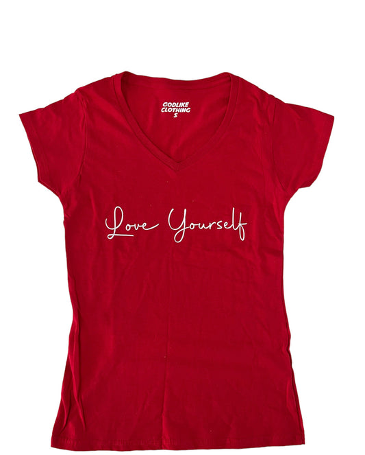 Women’s Love Yourself V-neck Tee